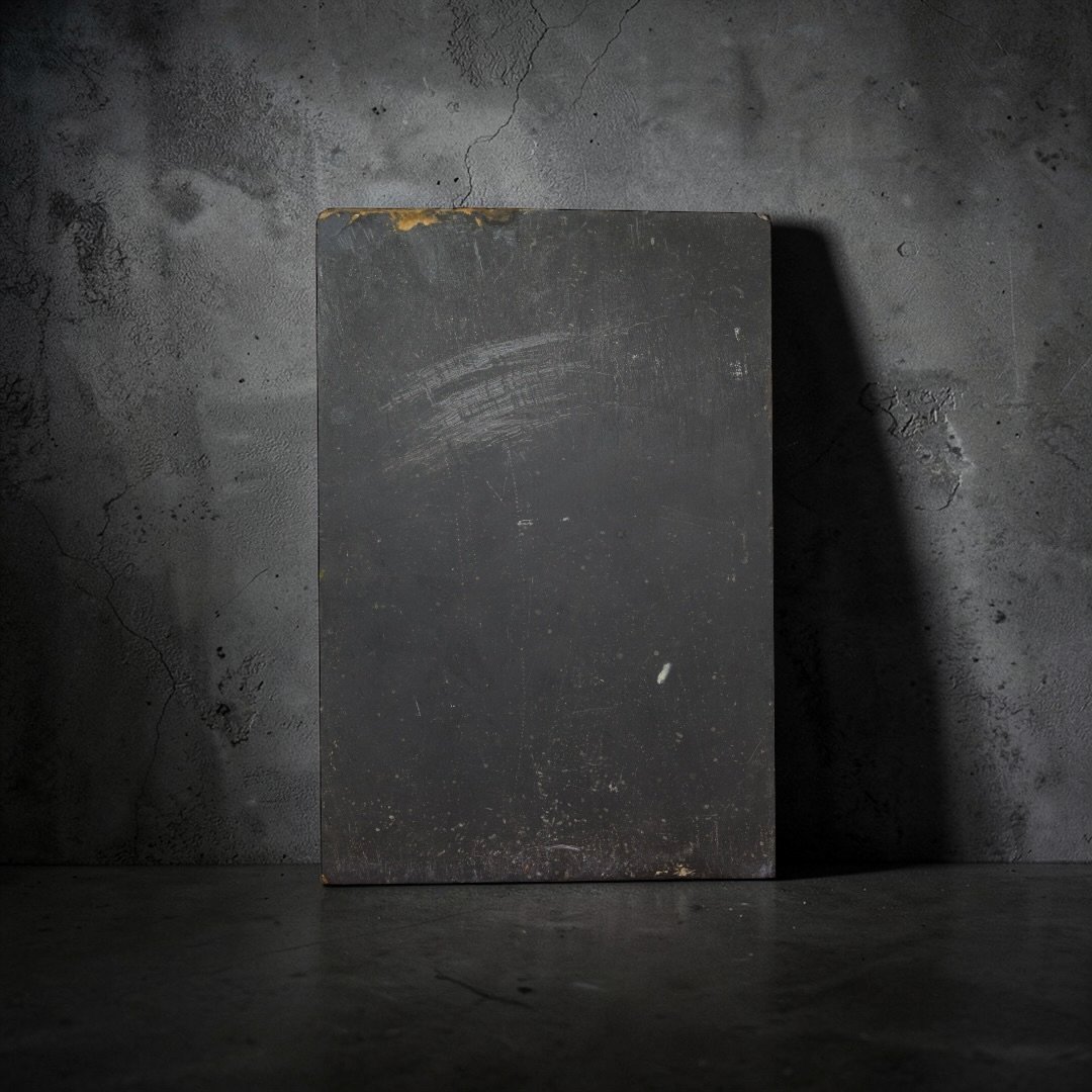 Madone peinte sur Tableau Noir - XVIIe siècle-photo-3